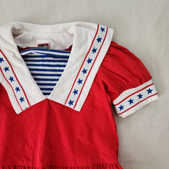 Vintage Chocolate Soup Sailor Dress kids 6/7 - Picture 2 of 7